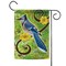 Toland Home Garden Green and Blue Jay Outdoor Rectangular Mini Garden Flag 18" x 12.5"
